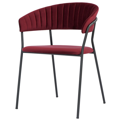 Стул stefany, велюр, винный 1