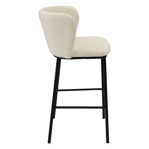 Стул барный foggy, букле, молочный 5