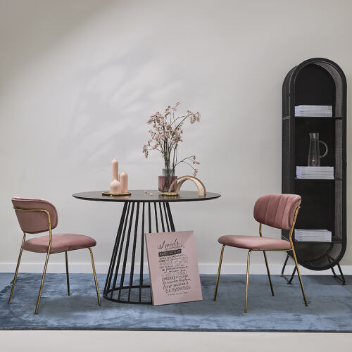 Стул eirill, велюр, розовый 7