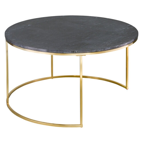 Набор из 2-х журнальных столиков hans, D60 см и D80 см, черный м 4