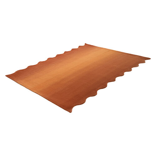 Ковер из шерсти over horizon терракотового цвета из коллекции tr 5