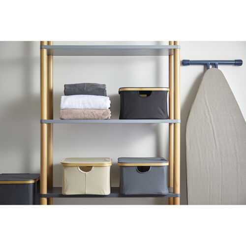 Корзина для белья neat low, 40x33x20 см, серая 4 Корзина для белья neat low, 40x33x20 см, серая 4