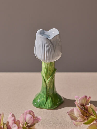 Подсвечник floret голубого цвета из коллекции blossom, 20 см 4