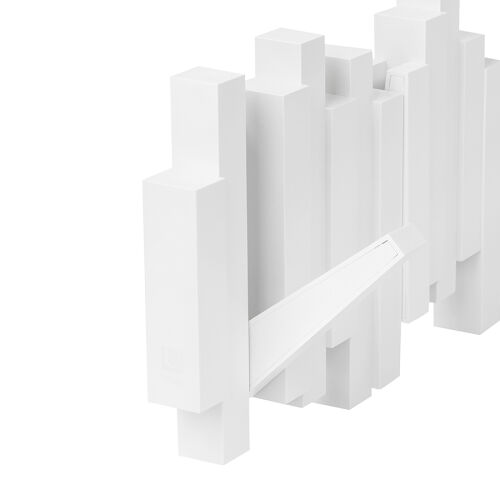 Вешалка настенная sticks, 49,3 см, белая, 5 крючков 5