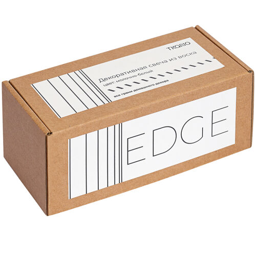 Свеча декоративная молочно-белого цвета из коллекции edge, 16,5 3 Свеча декоративная молочно-белого цвета из коллекции edge, 16,5 3