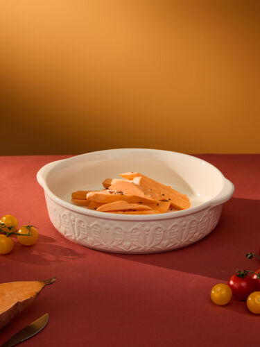 Блюдо для запекания birds of paradise, D27 см, кремовое 2