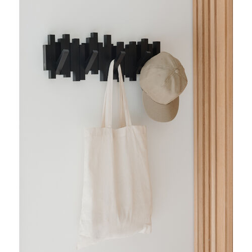 Вешалка настенная sticks, 49,3 см, черная, 5 крючков 2