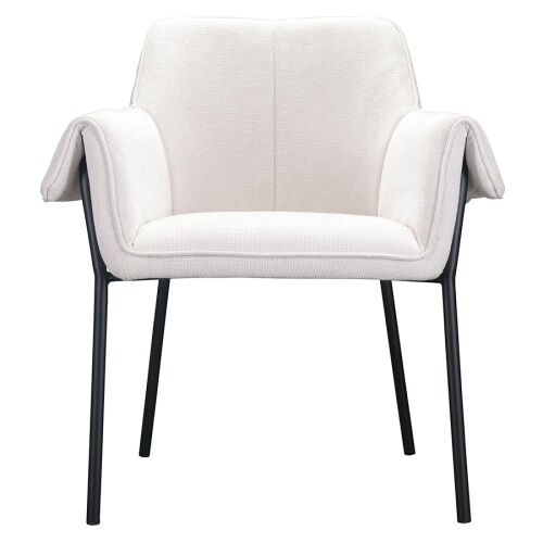 Стул aline, шенилл, молочный 3