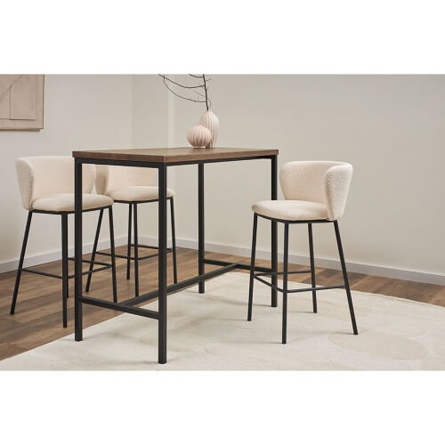 Стул барный foggy, букле, молочный 2