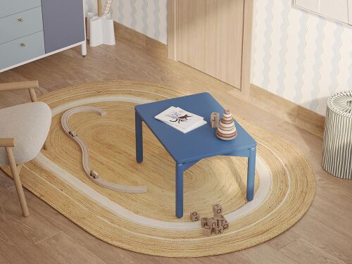 Столик кофейный saga, 50х70 см, синий 1