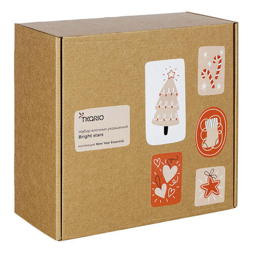 Набор елочных украшений bright stars из коллекции new year essen 7