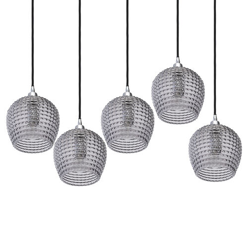 Светильник подвесной каскадный aurora, 110х18 см, серый 4