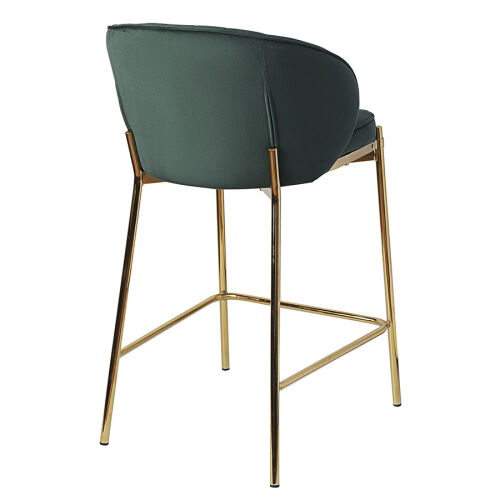 Стул полубарный coral, велюр, темно-зеленый 6