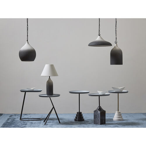 Светильник подвесной sustainable collection, D44х19 см, черный/б 2