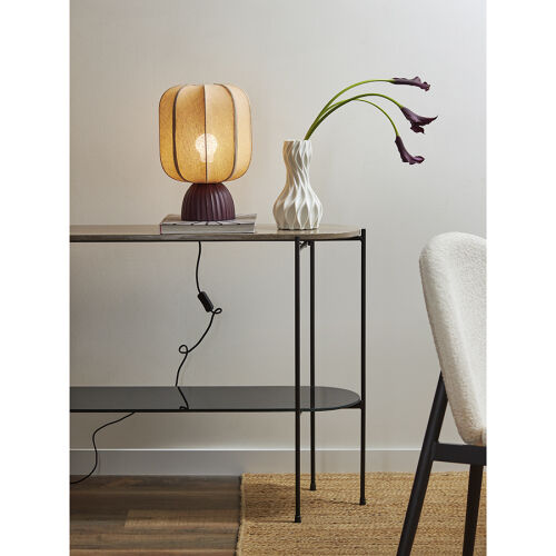 Лампа настольная texture rib, 27х39 см, вишневая/бежевая 3