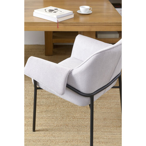 Стул aline, шенилл, светло-серый 3