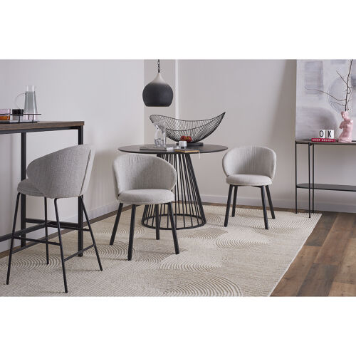 Стул полубарный comfy, рогожка, топленое молоко 2