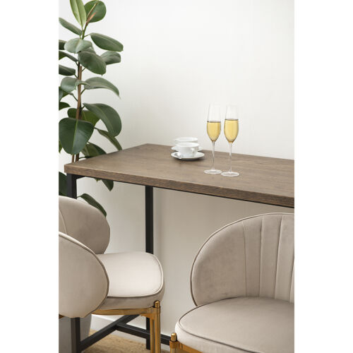 Стул барный coral, велюр, серо-бежевый 4