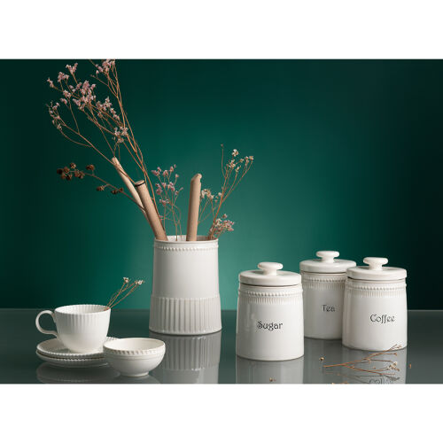 Банка для кофе белого цвета из коллекции kitchen spirit, 820 мл 6 Банка для кофе белого цвета из коллекции kitchen spirit, 820 мл 6