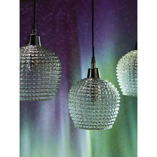 Светильник подвесной каскадный aurora, 110х18 см, прозрачный 3