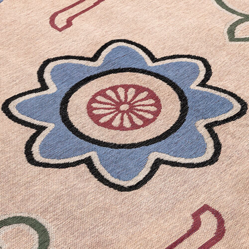 Ковер из хлопка по мотивам эвенских орнаментов из коллекции cult 7