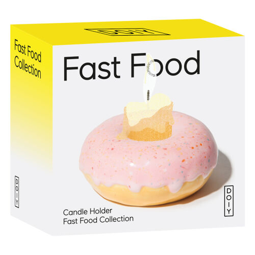 Подсвечник fast food, donut, D7 см, розовый 7 Подсвечник fast food, donut, D7 см, розовый 7