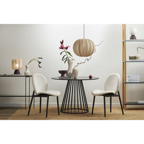 Светильник подвесной texture rib, D48 см, бежевый 6