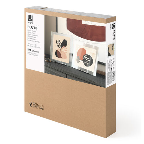 Фоторамка flute, 26х30 см, хром 7