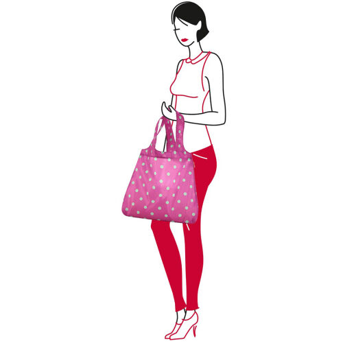 Сумка складная mini maxi shopper magenta dots 4 Сумка складная mini maxi shopper magenta dots 4