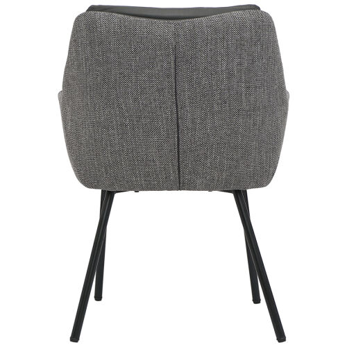 Стул allar, экокожа, рогожка, серый 4