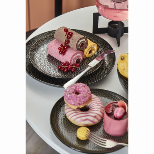 Набор обеденных тарелок dots, D26 см, черные, 2 шт. 1