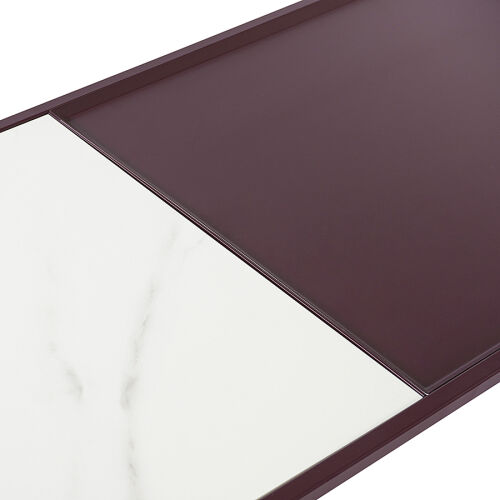 Столик журнальный mayen, 110х50 см, белый/сливовый 6