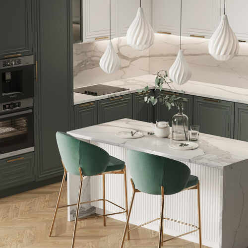 Стул барный coral, велюр, темно-зеленый 5