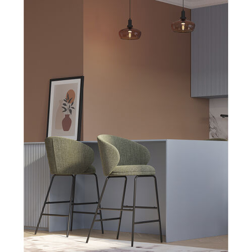 Стул полубарный comfy, рогожка, шпинат 4