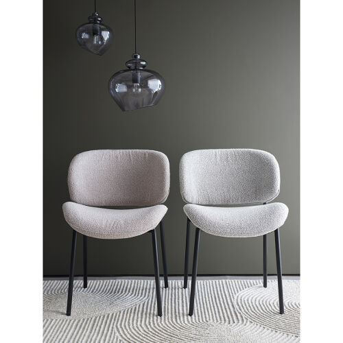 Стул embrace, букле, серо-бежевый 4