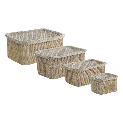 Набор из 4-х корзин для хранения sustainable collection, бежевый 1 Набор из 4-х корзин для хранения sustainable collection, бежевый 1