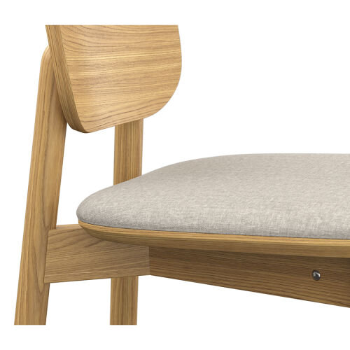 Стул полубарный saga, рогожка, бежевый 7