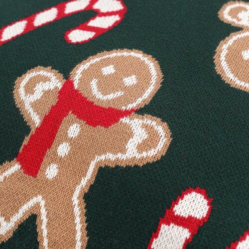 Подушка вязаная с новогодним рисунком gingerman из коллекции new 6