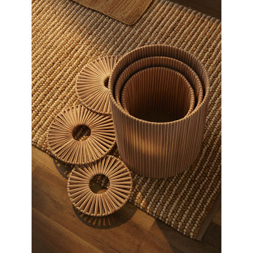 Корзина плетеная dholak beige из коллекции ethnic, размер m 12