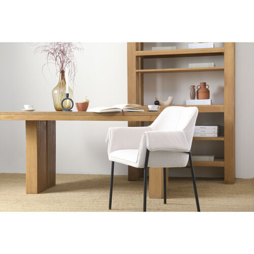 Стул aline, шенилл, молочный 4