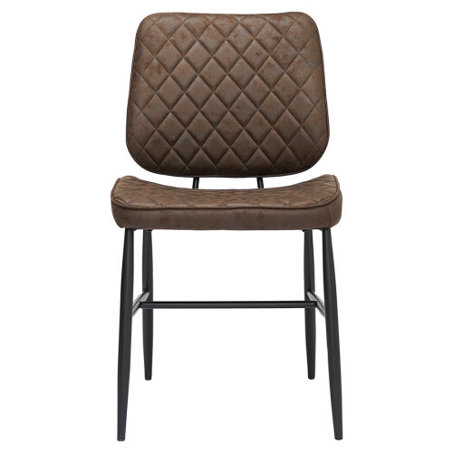 Стул maril, экокожа, темно-коричневый 7