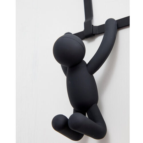 Вешалка надверная buddy, 21,6 см, черная, 2 крючка 5