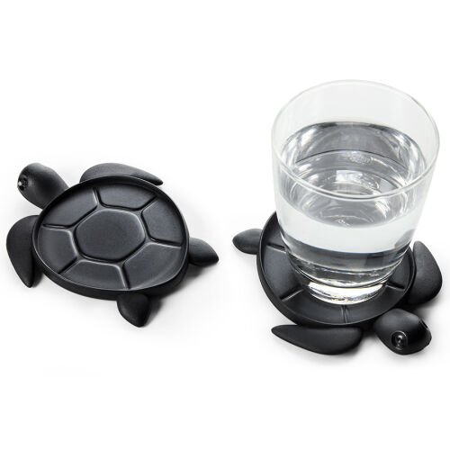 Подставка под стаканы save turtle, черная 1