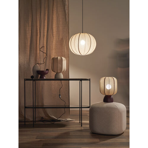 Светильник подвесной texture rib, D48 см, бежевый 1