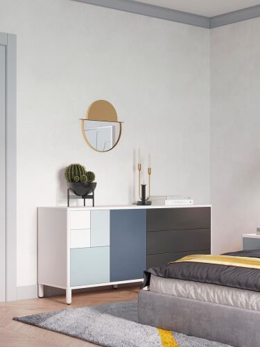 Ковер из хлопка с рисунком tulip field из коллекции terra, 160х2 2