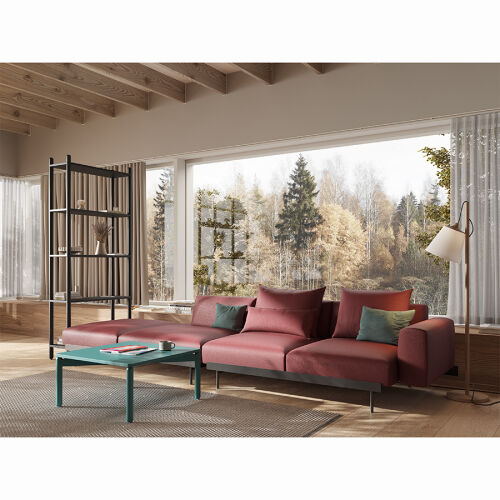 Столик кофейный saga, 75х75 см, сине-зеленый 7