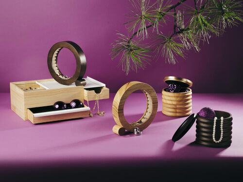 Шкатулка для украшений tesora, черный орех 4