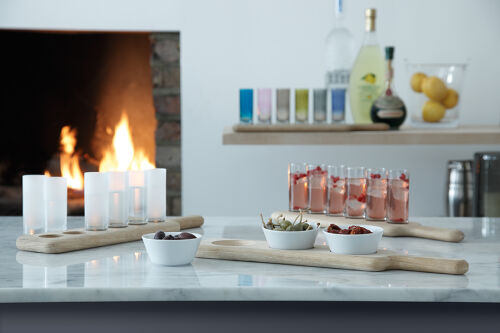 Набор стопок на деревянной подставке paddle, 40 см, 6 шт. 5