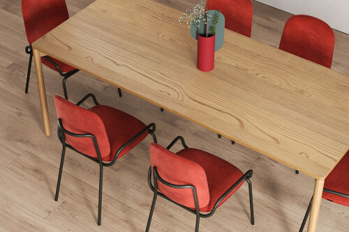 Стол обеденный saga, 85х200 см, ясень 1