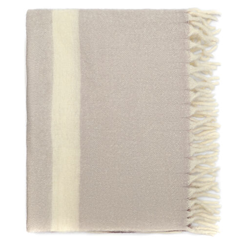 Плед мохеровый over horizon цвета марсала из коллекции trendy ruffles, 130х180 см